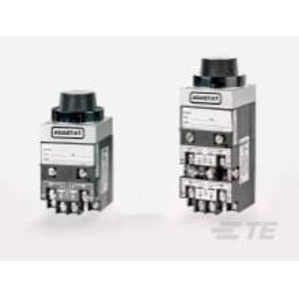 Te Connectivity Off-Delay Relay, 2 Form C, Dpdt-Co, Momentary, 125Vdc (Coil), 0.5S Adj Min, 5S Adj Max, Dc Input,  1-1423164-9